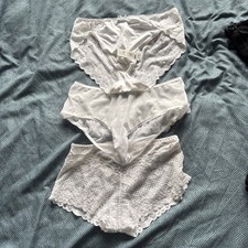M&S Lacy Sissy Knickers X 3