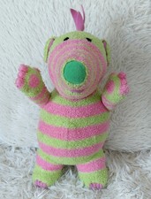 Fimbles  Baby Pom pink & green  Fisher Price 12" Mattel 2002 Bbc soft toy plush