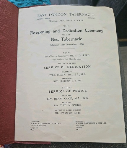 East london tabernacle - east,