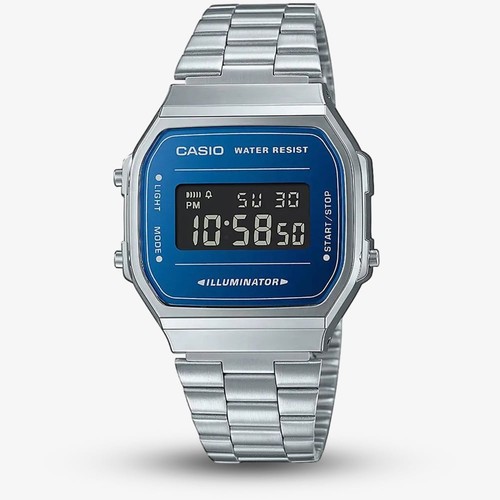 Casio silver blue digital - casio,