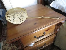 Brass chestnut roaster display