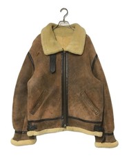 USED B-3 Mouton Flight Jacket 1675 Size: L Brown Men 1675
