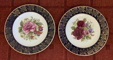 2 Weatherby Royal Falcon Floral Plates 10"
