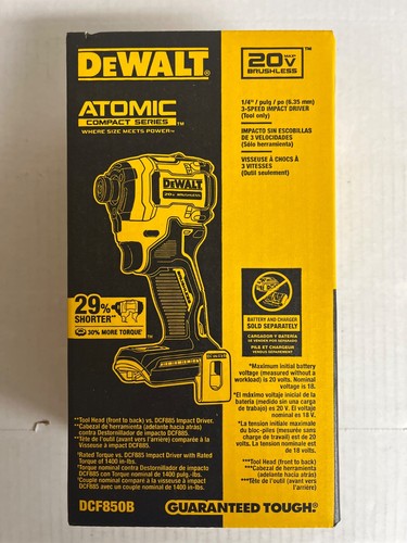 Dewalt dcf850b atomic - dcf850b,