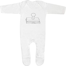 'Stamp on Ink Pad' Baby Romper