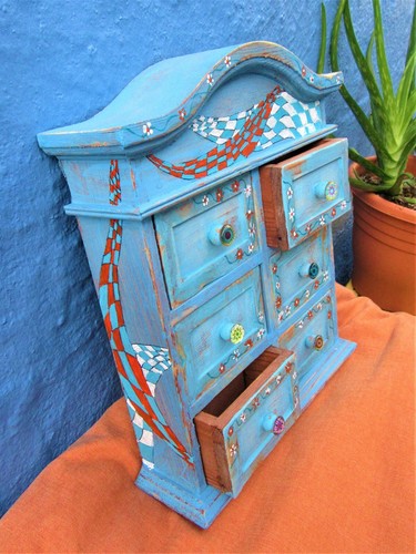 Hand painted small rustic - painted,