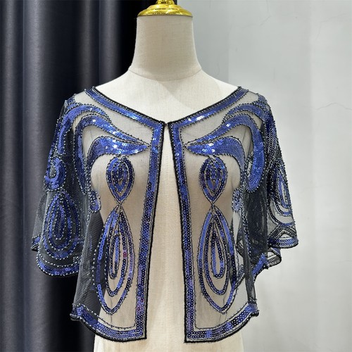 Bead wrap poncho - bead, shrug