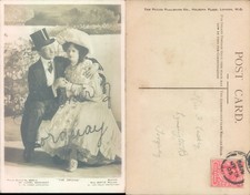 Actors in theatrical costumes