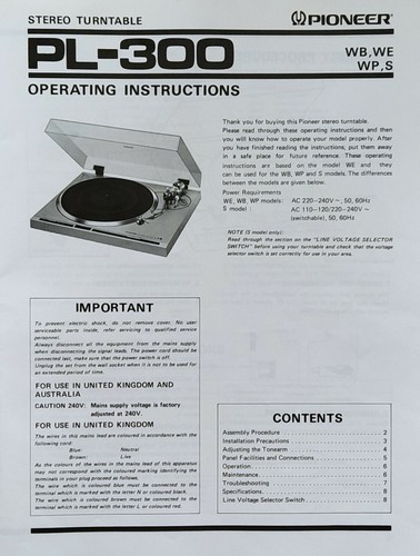 Pioneer 300 stereo record - pioneer,