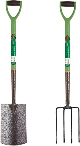 Carbon steel garden - fork, and
