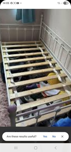 Ikea single metal day bed - single,