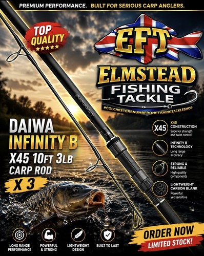 Daiwa infinity x45 10ft 3lb - daiwa,