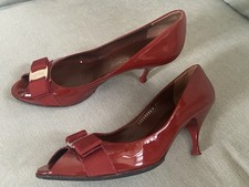 Show-stopping Ferragamo Red Patent Shoes