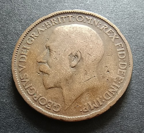 1912 half penny - penny, king