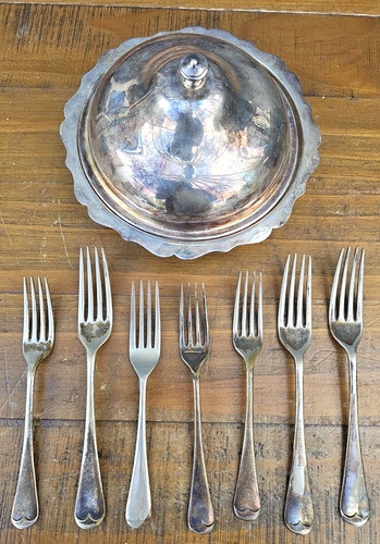 Vintage epns three piece food - epns,