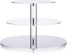 3 Tier Acrylic Round Cupcake