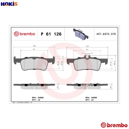 Brake pad set disc - brake,