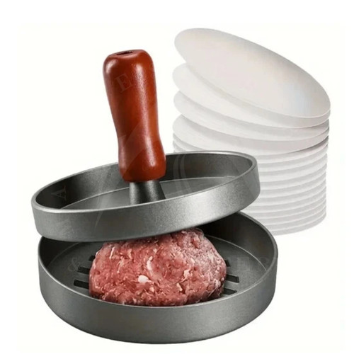 Burger press round stainless - round,