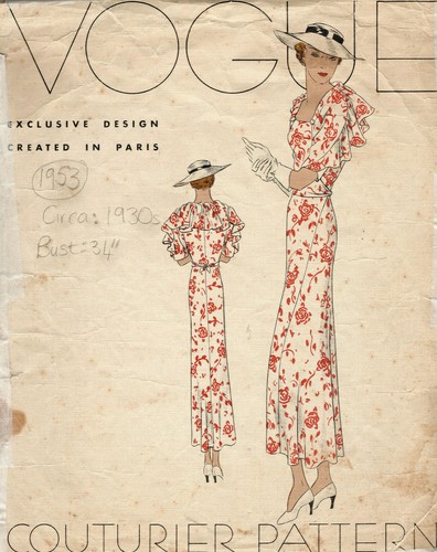 1930s vintage vogue - 1930s,