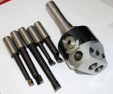 Soba 3" Boring Head With R8 Shank Plus Five Tools Bridgeport etc Milling Machin