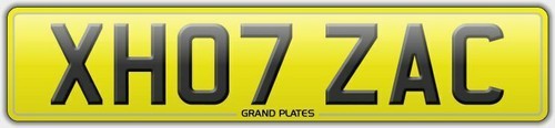 Xh07 zac registration - xh07, number