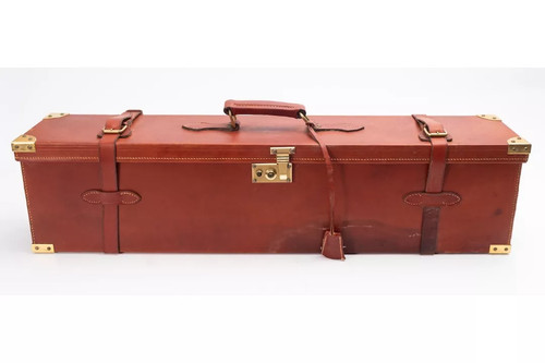 Leather double guncase - double,