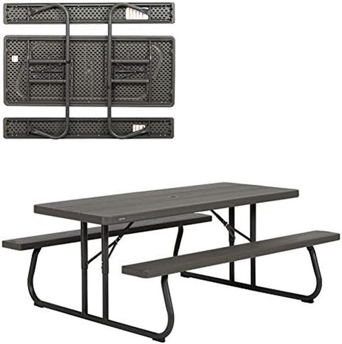 Folding picnic table bench set - folding,