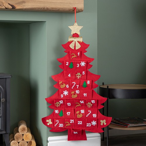 90cm fabric christmas tree - 90cm,