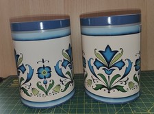 2 x Vintage Blue Stylised