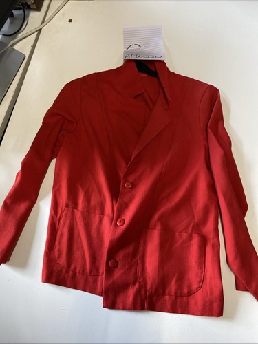 Casual red mandarin collar - casual,