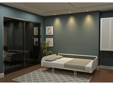 Simple Double 140 Horizontal Wall Bed - Foldaway Bed, Hidden Bed, Murphy Bed