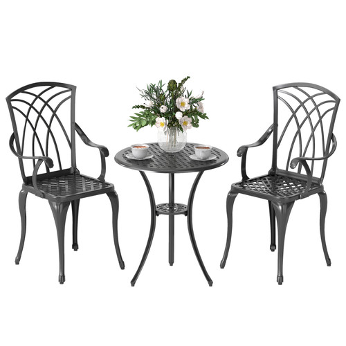 Seater cast aluminium garden - 2,