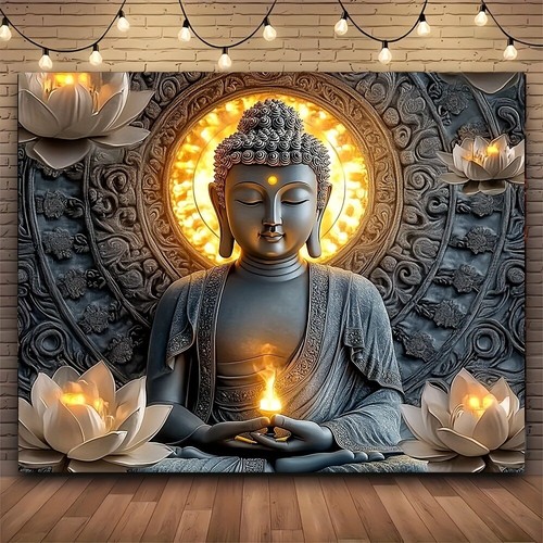 Large buddha lotus religious - large,