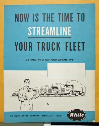 1954 white truck streamline - 1954,