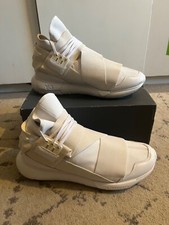 ADIDAS YOHJI YAMAMOTO Y-3 Y3 Qasa high white trainers, UK 11 rare
