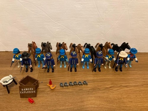 Huge playmobil union soldiers - huge,