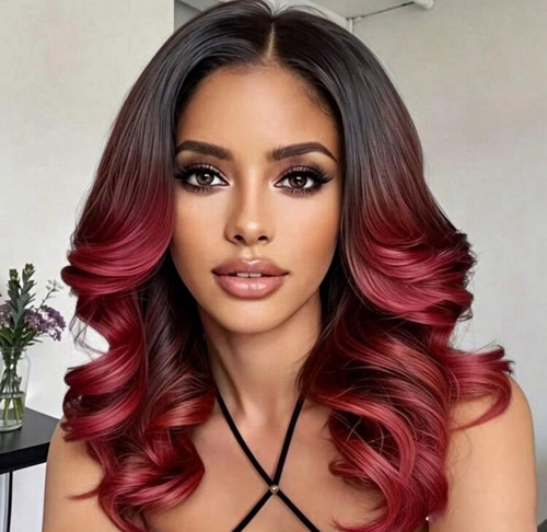 Lace front synthetic wig - front,