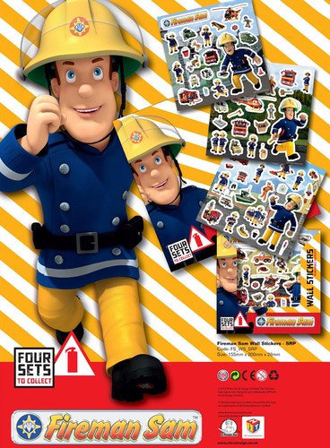 Fireman sam stickers - fireman,