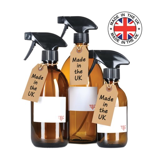 Tec amber glass spray bottles - tec,