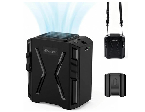 Portable waist fan - portable, 8000mah