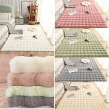 Faux Rabbit Fur Bedside Rugs