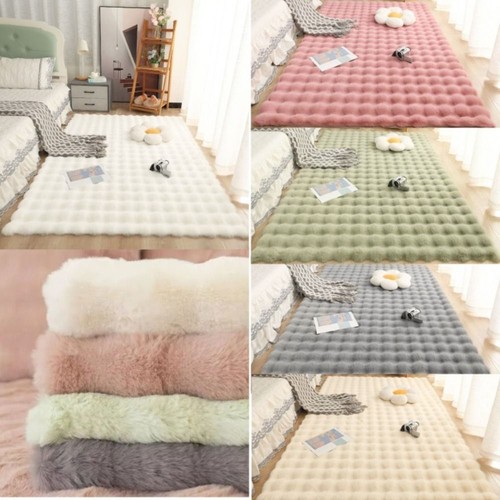 Faux rabbit fur - fur, bedside