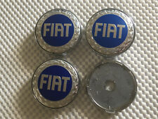 4x Fiat Alloy Wheel Hub Centre Cap Set Center Caps 60mm Blue 