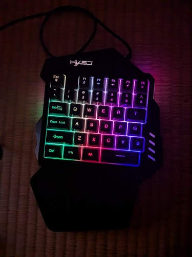 One handed gaming keyboard - gaming, rgb