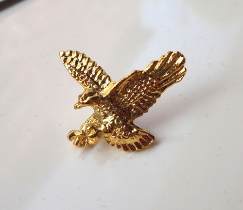 Small biker eagle lapel pin - small,