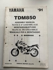 NOS GENUINE YAMAHA WORKSHOP SET UP ASSEMBLY MANUAL TDM 850 TDM850 3VD 1991