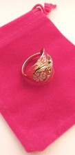 sterling silver spoon rings, art nouveau floral Liberty Style, Ring size, S