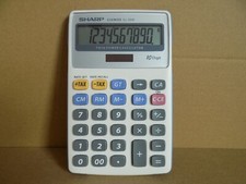 Sharp Elsimate EL-334F 10 Digit Twin Power Calculator