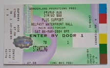 STATUS QUO CONCERT TICKET STUB