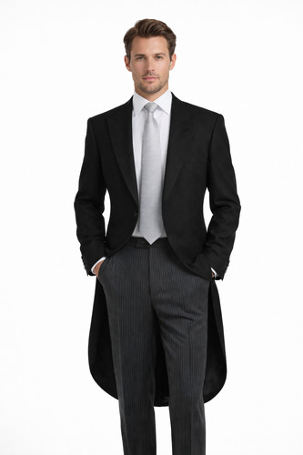 Black piece tailcoat - 2, suit